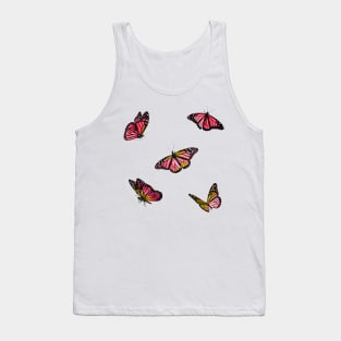 Strawberry Lemonade Glitch Butterflies Sticker Pack Tank Top